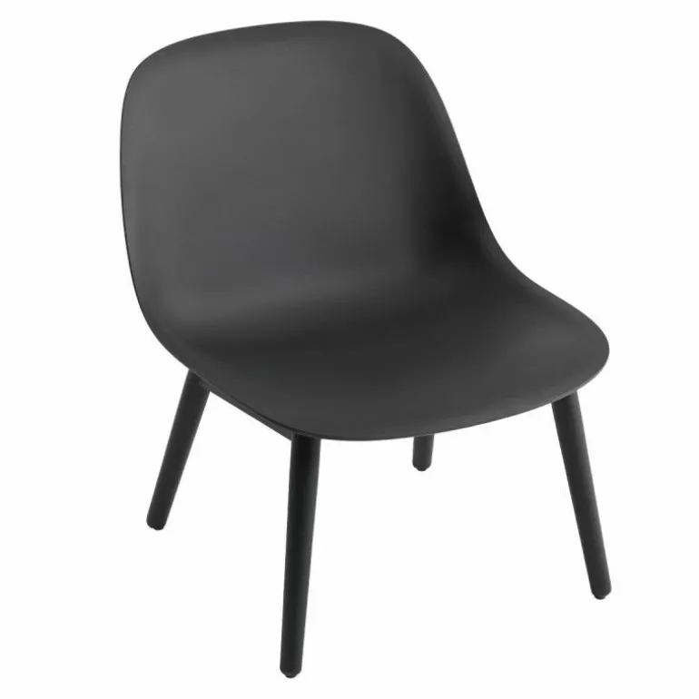 Fiber Fauteuil - Houten Onderstel