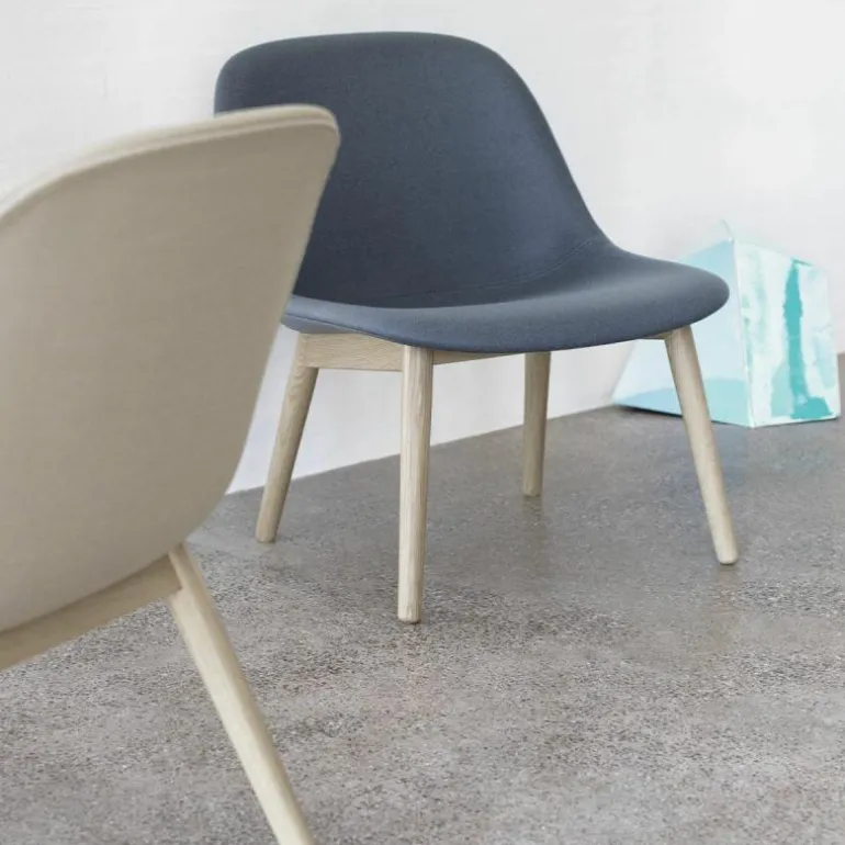 Fiber Fauteuil - Houten Onderstel