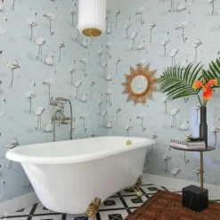 Flamingos Behang