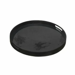 Heavy Aged Charcoal Mirror Dienblad