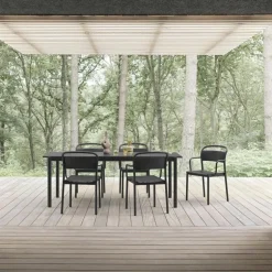 Linear Steel Eettafel