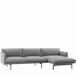 Outline Bank met Chaise Longue