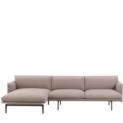 Outline Bank met Chaise Longue