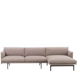 Outline Bank met Chaise Longue
