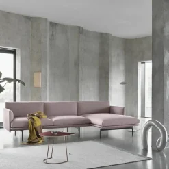 Outline Bank met Chaise Longue