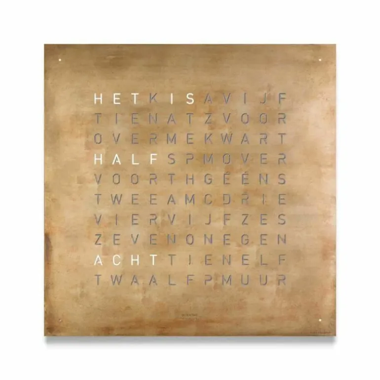 QLOCKTWO Earth 90 Creator's Edition Klok
