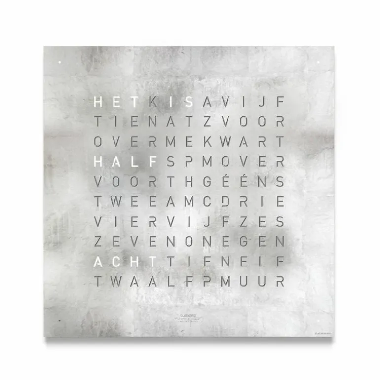 QLOCKTWO Earth 90 Creator's Edition Klok