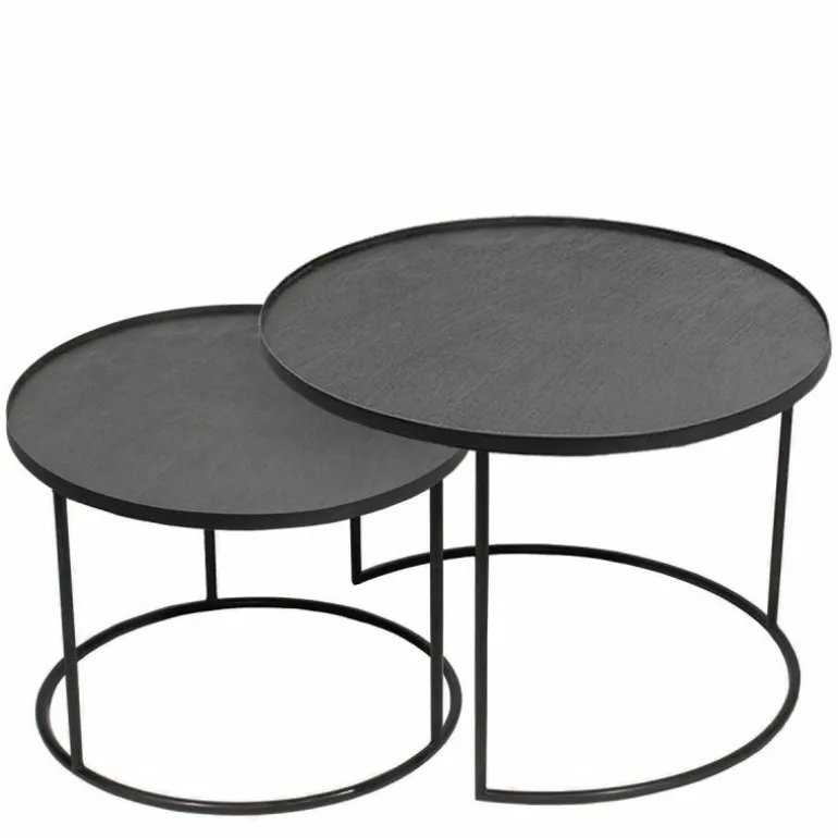 Round Tray Bijzettafel, set van 2