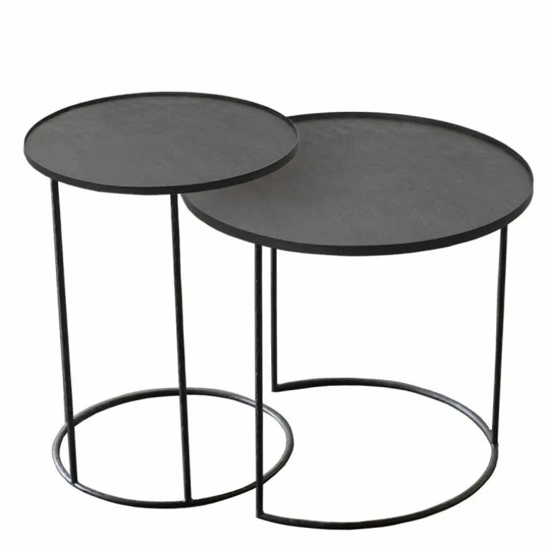 Round Tray Bijzettafel, set van 2