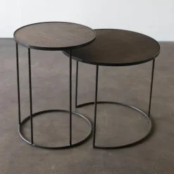 Round Tray Bijzettafel, set van 2