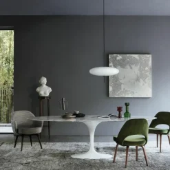 Saarinen Tulip Eettafel Met Wit Onderstel