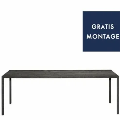 Tense Carbonised Wood Eettafel