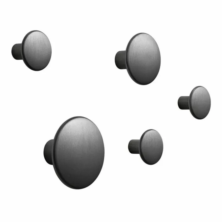 The Dots Metal Haken, 5 Stuks
