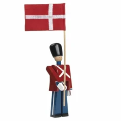 Vlaggendrager, met katoenen vlag