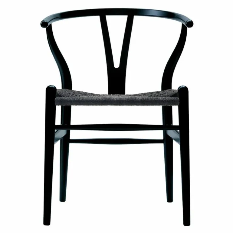 Wishbone Stoel CH24 Gekleurd / Zwart