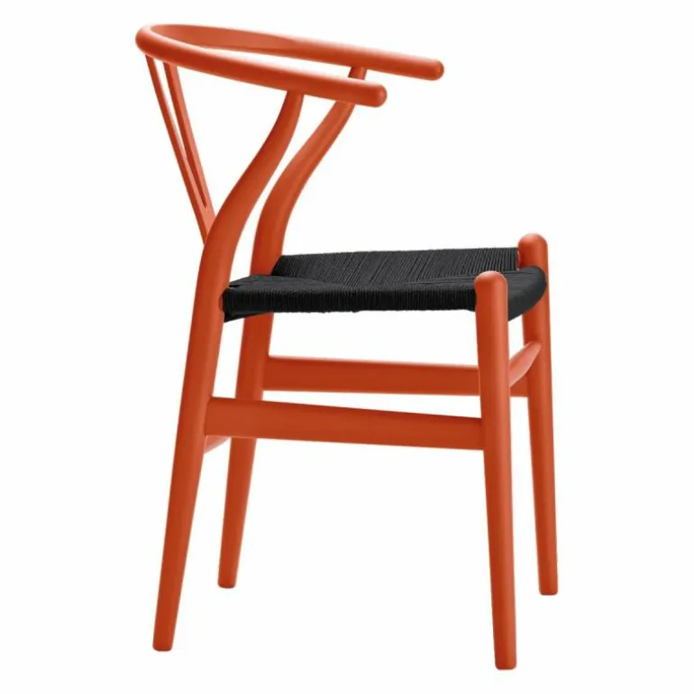 Wishbone Stoel CH24 Gekleurd / Zwart