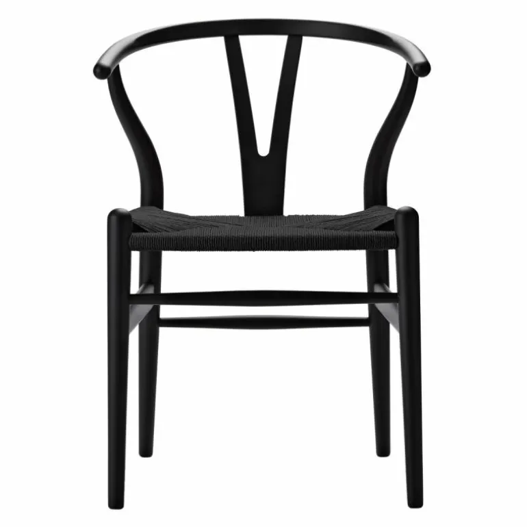 Wishbone Stoel CH24 Gekleurd / Zwart
