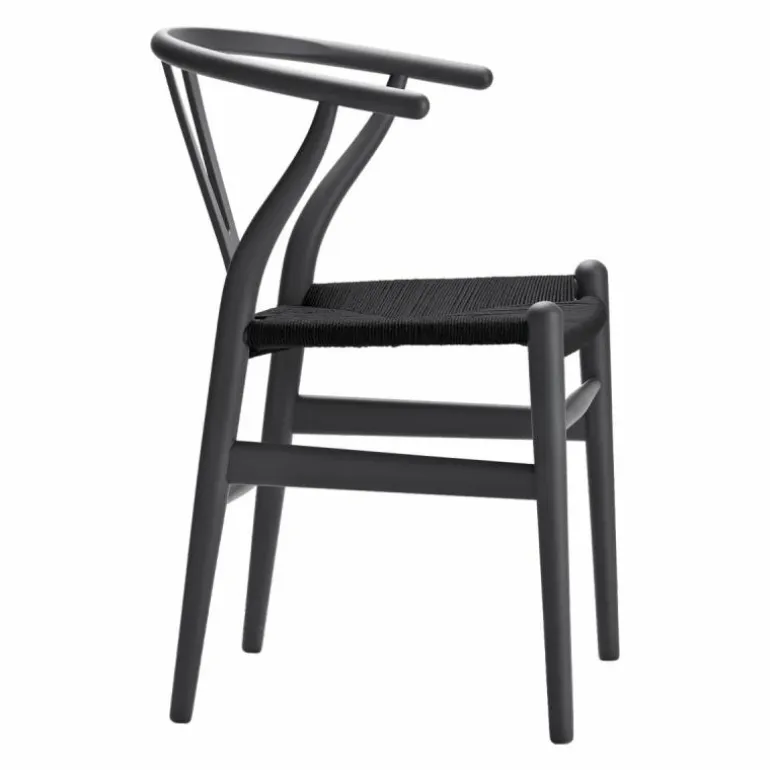 Wishbone Stoel CH24 Gekleurd / Zwart